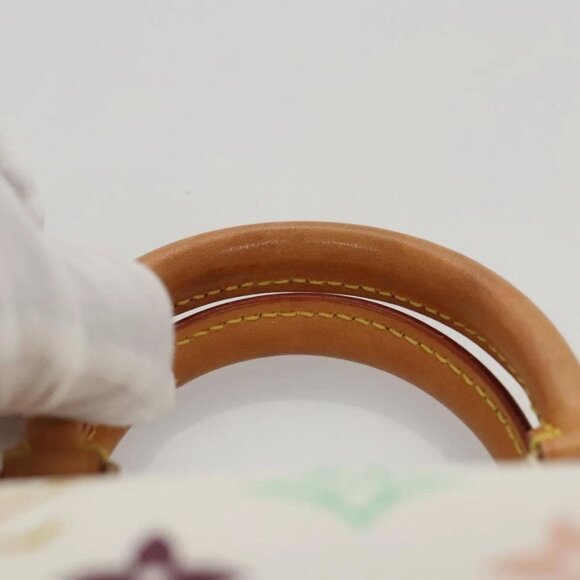 LOUIS VUITTON Monogram Multicolor Mini Speedy Hand Bag White M92645 Auth 101826V - Picture 9 of 16